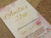 21st birthday invitation, water color invitation design