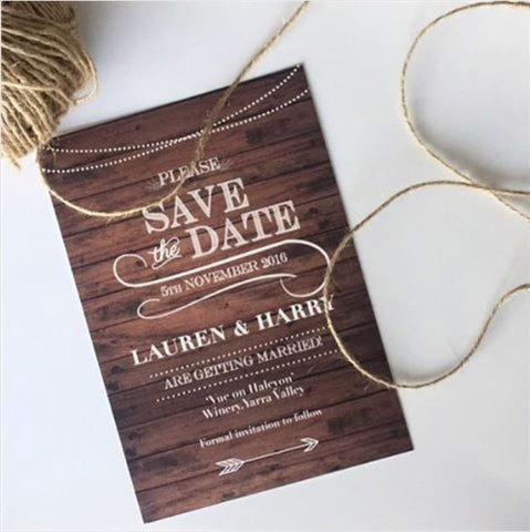 1B - Rustic Save the Date