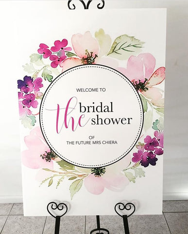A Welcome Board - The Bridal Shower