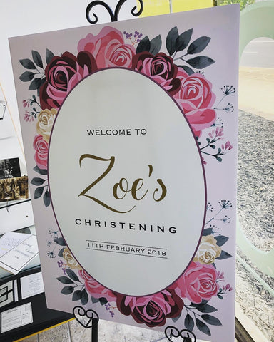 Welcome to Zoe's Christening