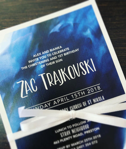 Zac's Birthday Invitation