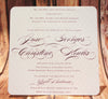 Quilted Luxury - Wedding Invitation