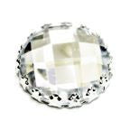 Round Acrylic Diamante - Clear 2.5cm