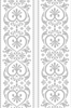 Flourish Hearts Silver 120gsm A4 Paper
