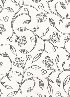 Floral Foils (Silver/White) 100gsm A4 Paper