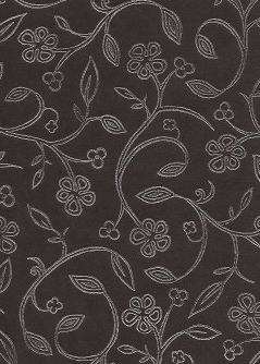Floral Foils (Silver/Black) 100gsm A4 Paper