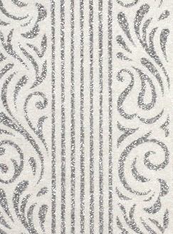 Serenity White Pearl Silver Glitter 150gsm A4 Paper