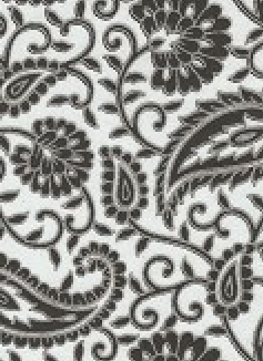 Chiffon Paisley Black 120gsm A4 Paper