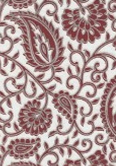 Chiffon Paisley Red 120gsm A4 Paper