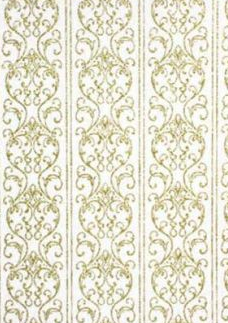 Damask Glitter Gold 120gsm A4 Chiffon