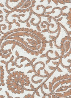 Paisley Gold Glitters On White 70gsm A4 Paper