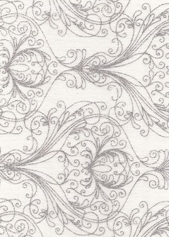 Peacock Silver Glitters On White 70gsm A4 Paper