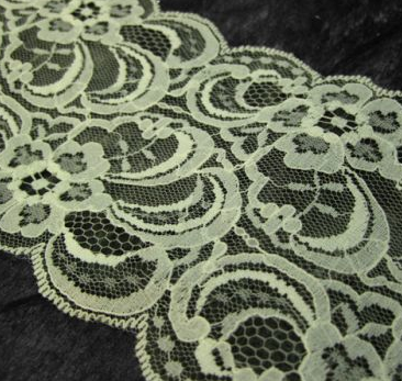 Ivory Scallop 95mm Width Lace Trim