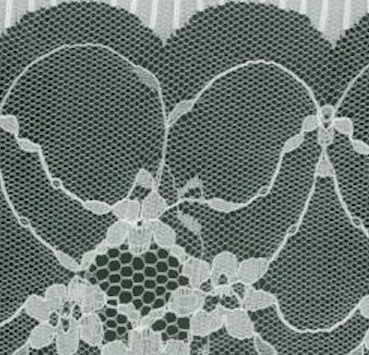 White Scallop 95mm Width Lace Trim