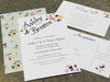 2A.  Simply Flowers Wedding Invitation