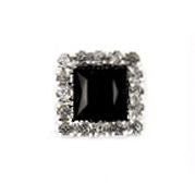Square Cluster - Ebony Pearl 1.6cm X 1.6cm