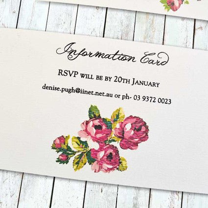 Wedding in Eden - Info Card