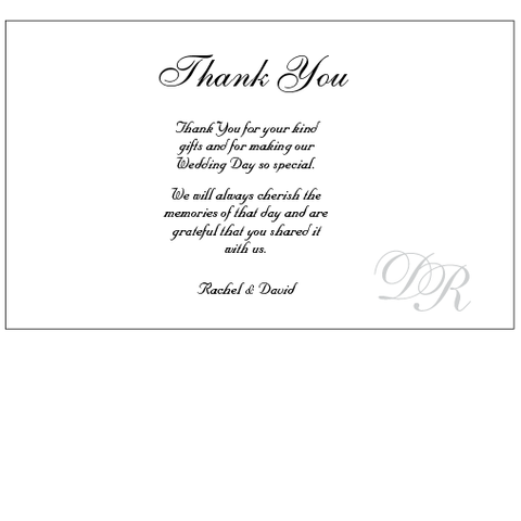 Signed with Love - Thank You Card