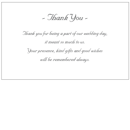 Lustre Cream - Thank You Card