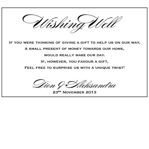 Embossed White Wedding - Wishing Well