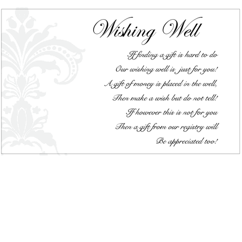 Black Pinstripe Damask - Wishing Well